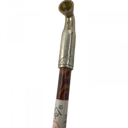 京都 村田製 茶席用 洋銀キセル 全重量約35.8g 刻印 銀細工 時代物