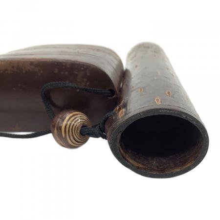 桜皮細工 (オウヒザイク) 総樺 煙管具 キセル 煙草入 時代物 クラック