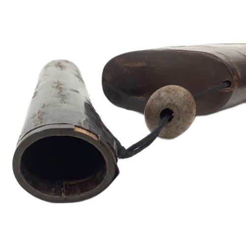 総樺 煙管具 キセル  煙草入 桜皮細工 時代物 ハガレあり