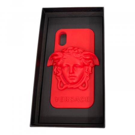 VERSACE (ヴェルサーチェ) ラバーiPhoneケース メデューサ iPhoneX/XS