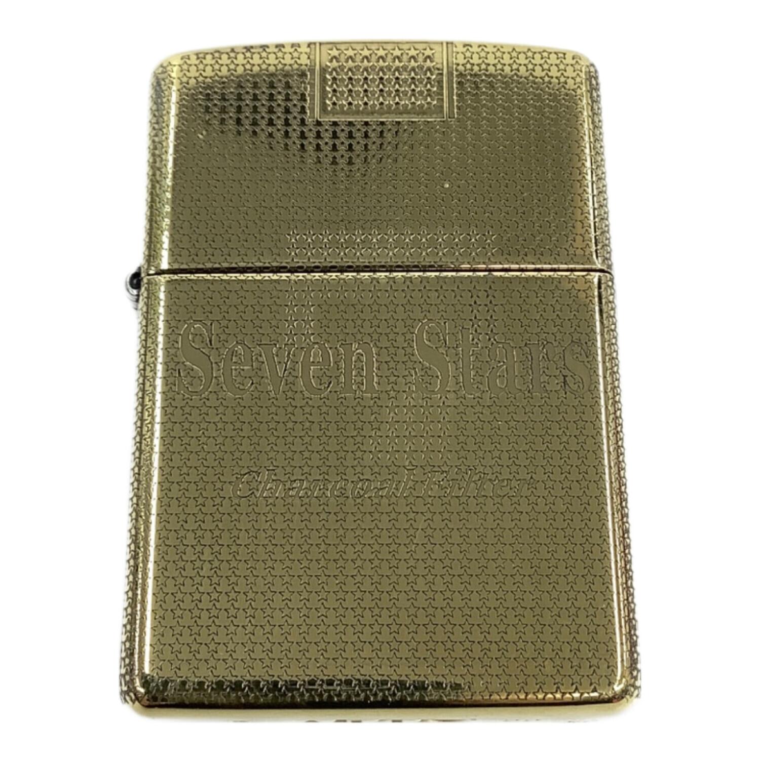 zippo セブンスター　新品未使用 新品未使用】セブンスター Zippo ブラックチャコールメンソール 鋭黒