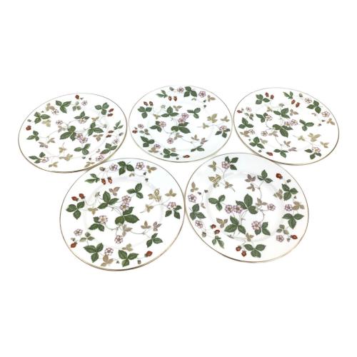 Wedgwood (ウェッジウッド) 15cmプレート 英国製 黒壺 ワイルドストロベリー