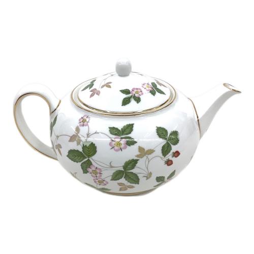 Wedgwood (ウェッジウッド) ティーポットL 1200ml 英国製 黒壺 ワイルドストロベリー