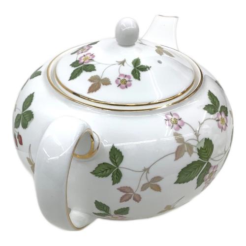 Wedgwood (ウェッジウッド) ティーポットL 1200ml 英国製 黒壺 ワイルドストロベリー