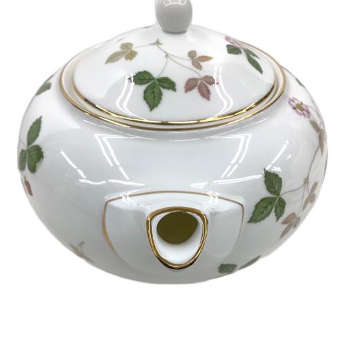 Wedgwood (ウェッジウッド) ティーポットL 1200ml 英国製 黒壺 ワイルドストロベリー