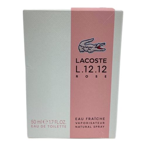 LACOSTE (ラコステ) オードトワレ 箱付 50ml 残量80%-99% L.12.12 ROSE