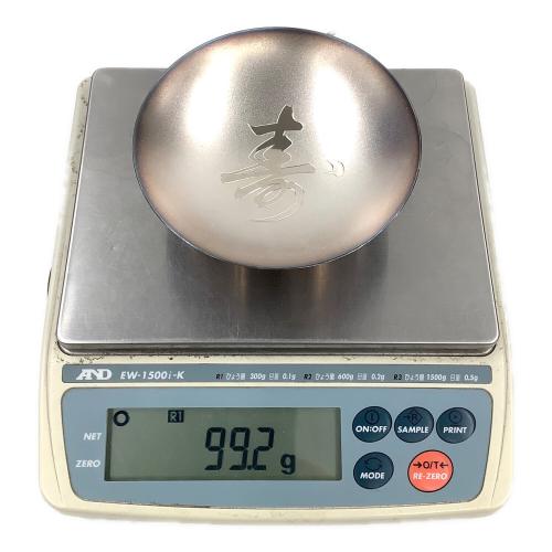 平田宗道作 純銀盃 99.2g 共箱付