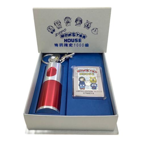 【限定レア】　新品　Zippo　モンスターハウス 銀仕上げ ZIPPO (ジッポ) オイルライター CRモンスターハウス 0423/1000