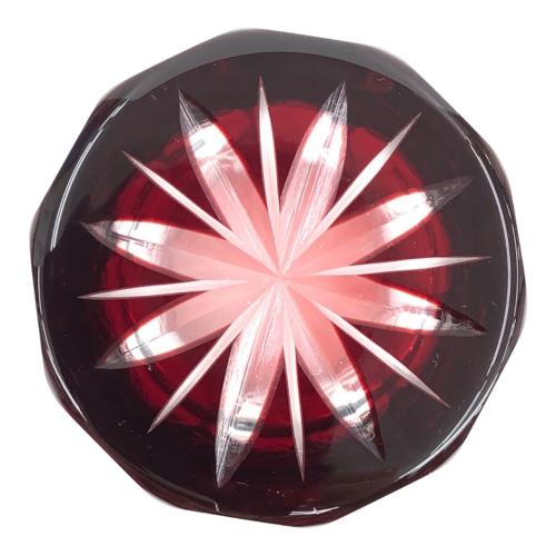 江戸切子 (エドキリコ) 映見玉矢来切子
