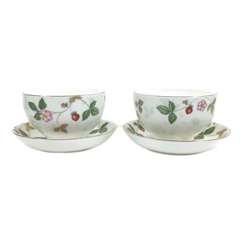 Wedgwood (ウェッジウッド) ジャパニーズティーカップ＆ソーサー ワイルドストロベリー