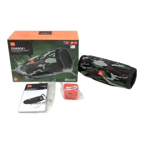 JBL (ジェービーエル) Bluetooth対応スピーカー CHARGE3 GG0396-KI0013753 IPX7防水/ポータブル/パッシブラジエーター搭載