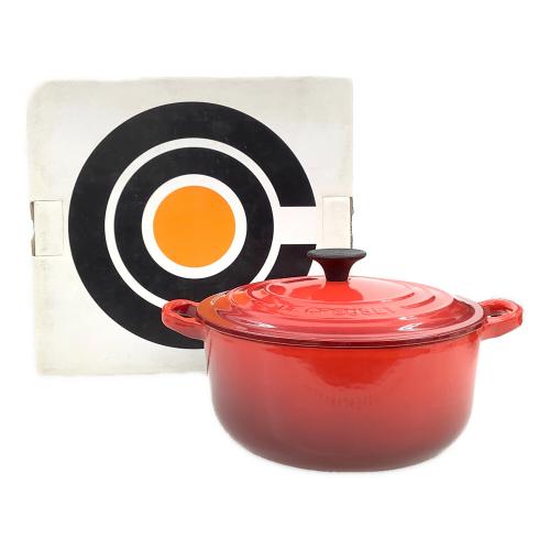 LE CREUSET (ルクルーゼ) 両手鍋  ココット・ロンド　2501-20 レッド