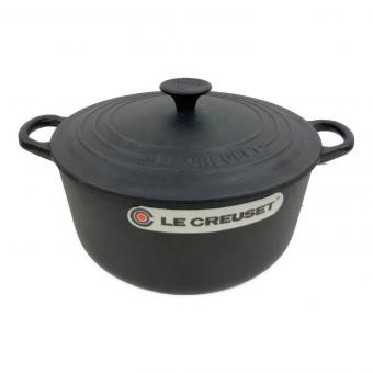 LE CREUSET (ルクルーゼ) ココット・ロンド 22cm マットブラック
