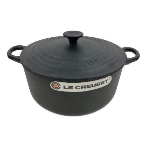 LE CREUSET (ルクルーゼ) ココット・ロンド 22cm マットブラック