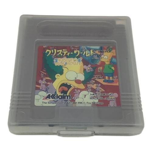 アクレイムジャパン ゲームボーイ用ソフト クリスティワールド
