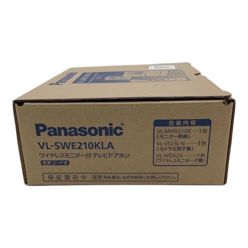 Panasonic (パナソニック) ワイヤレスモニター付テレビドアホン VL-SWE210KLA 2026年製