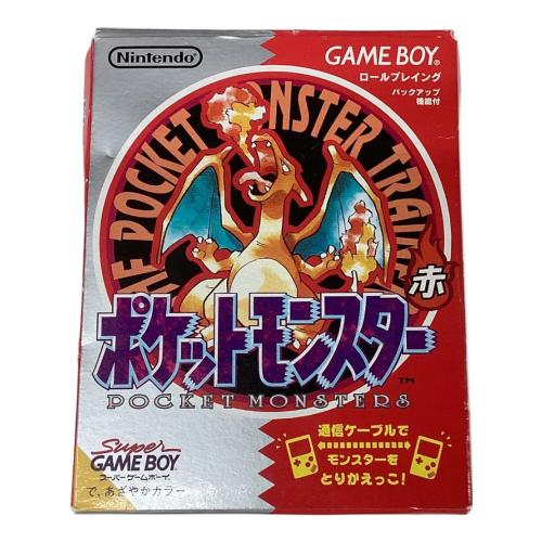ゲームボーイ用ソフト ポケットモンスター赤 刻印22A
