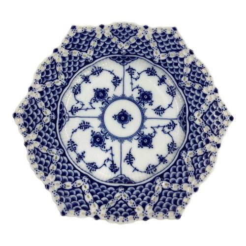 ROYAL COPENHAGEN (ロイヤル・コペンハーゲン) プレート ダブルレース 21cm ヘキサゴナル(六角形) ブルーフルーテッド・フルレース