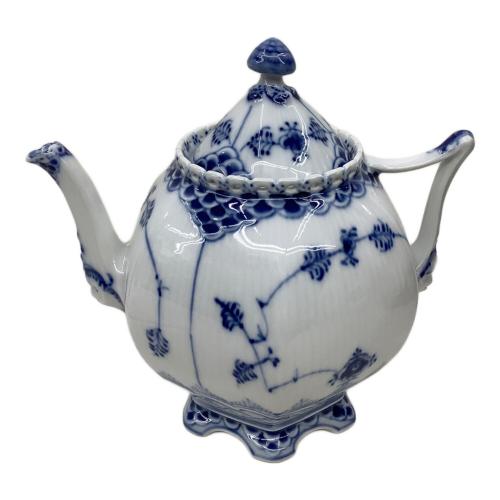 ROYAL COPENHAGEN (ロイヤル・コペンハーゲン) ティーポット 700ml 1118 E刻印 ブルーフルーテッド・フルレース