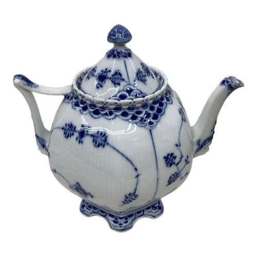 ROYAL COPENHAGEN (ロイヤル・コペンハーゲン) ティーポット 700ml 1118 E刻印 ブルーフルーテッド・フルレース