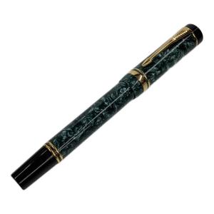 PARKER (パーカー) 90's 万年筆 NHK刻印 マーブルグリーン PARKER Duofold International 旧モデル