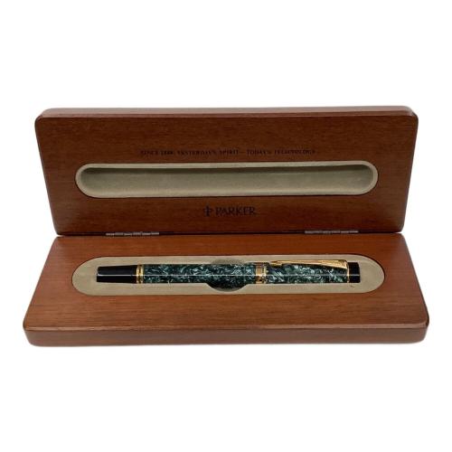 PARKER (パーカー) 90's 万年筆 NHK刻印 マーブルグリーン PARKER Duofold International 旧モデル