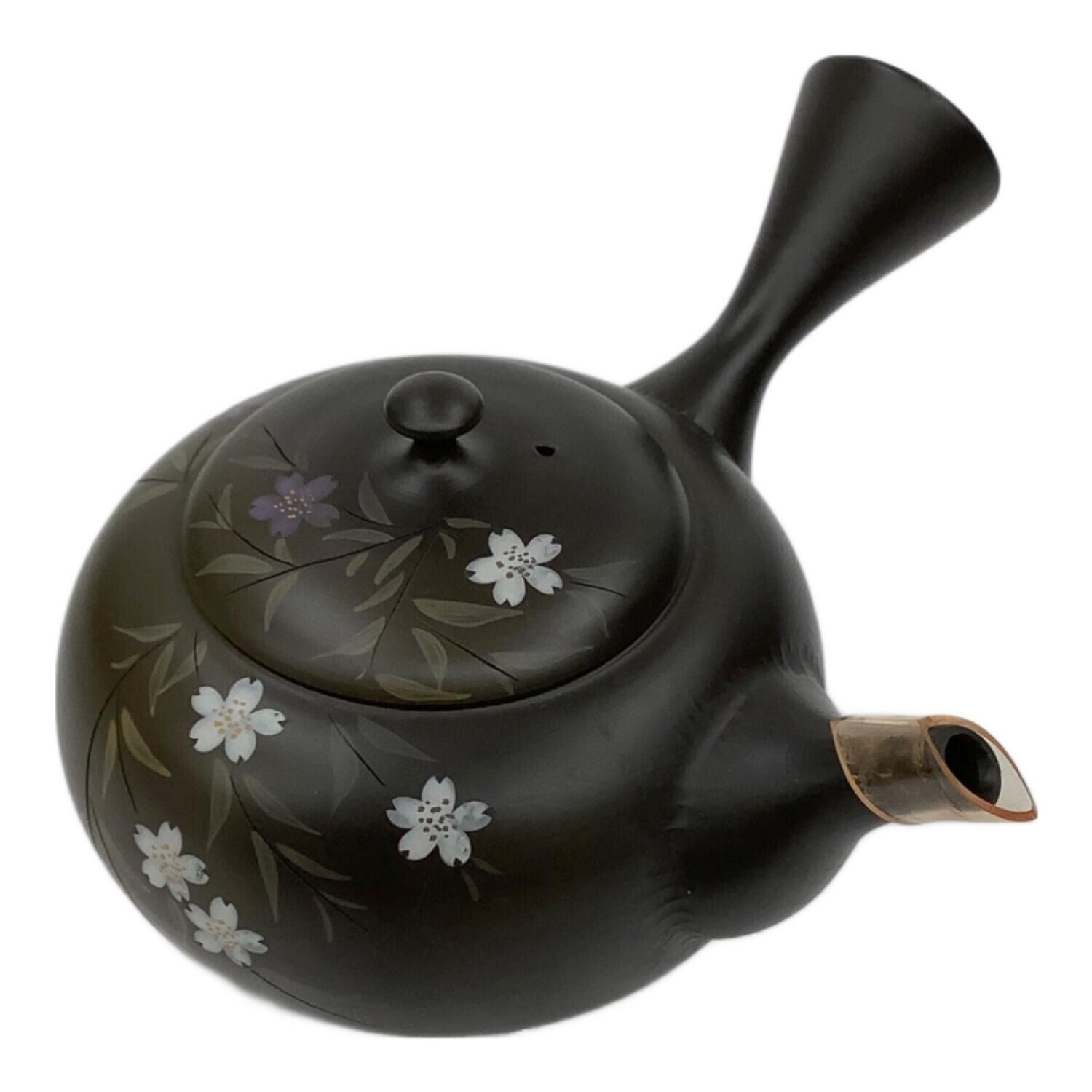 常滑焼 名工 伊藤昭陽作 彩色 花図 彫刻 急須｜トレファクONLINE