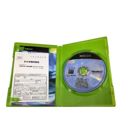 Xbox用ソフト FATAL FRAME 零SPECIAL EDITION フェイタル フレーム 零スペシャルエディション