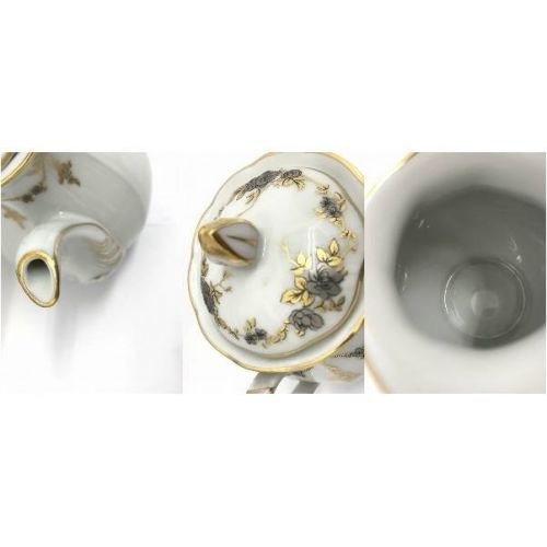 Limoges ティーポット、シュガー、ミルクポット 3Pセット 【川崎野川店】USED品洋食器3点セット！