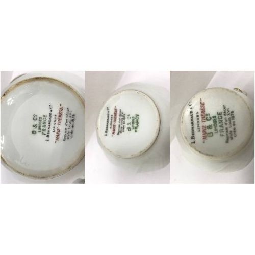 Limoges ティーポット、シュガー、ミルクポット 3Pセット 【川崎野川店】USED品洋食器3点セット！