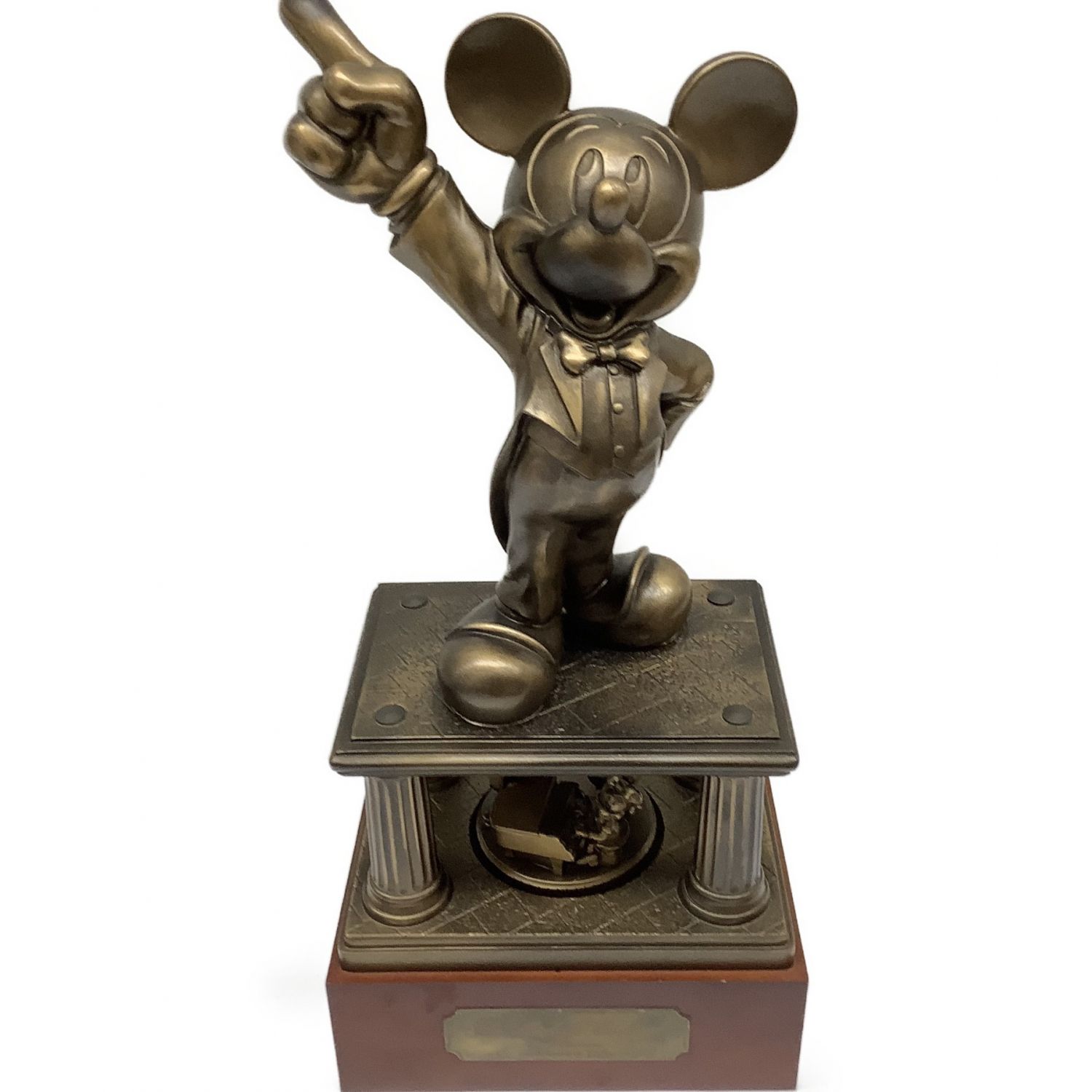 Disney ディズニー フィギュリン オルゴール ミッキーマウスマーチ ブロンズ像風 トレファクonline