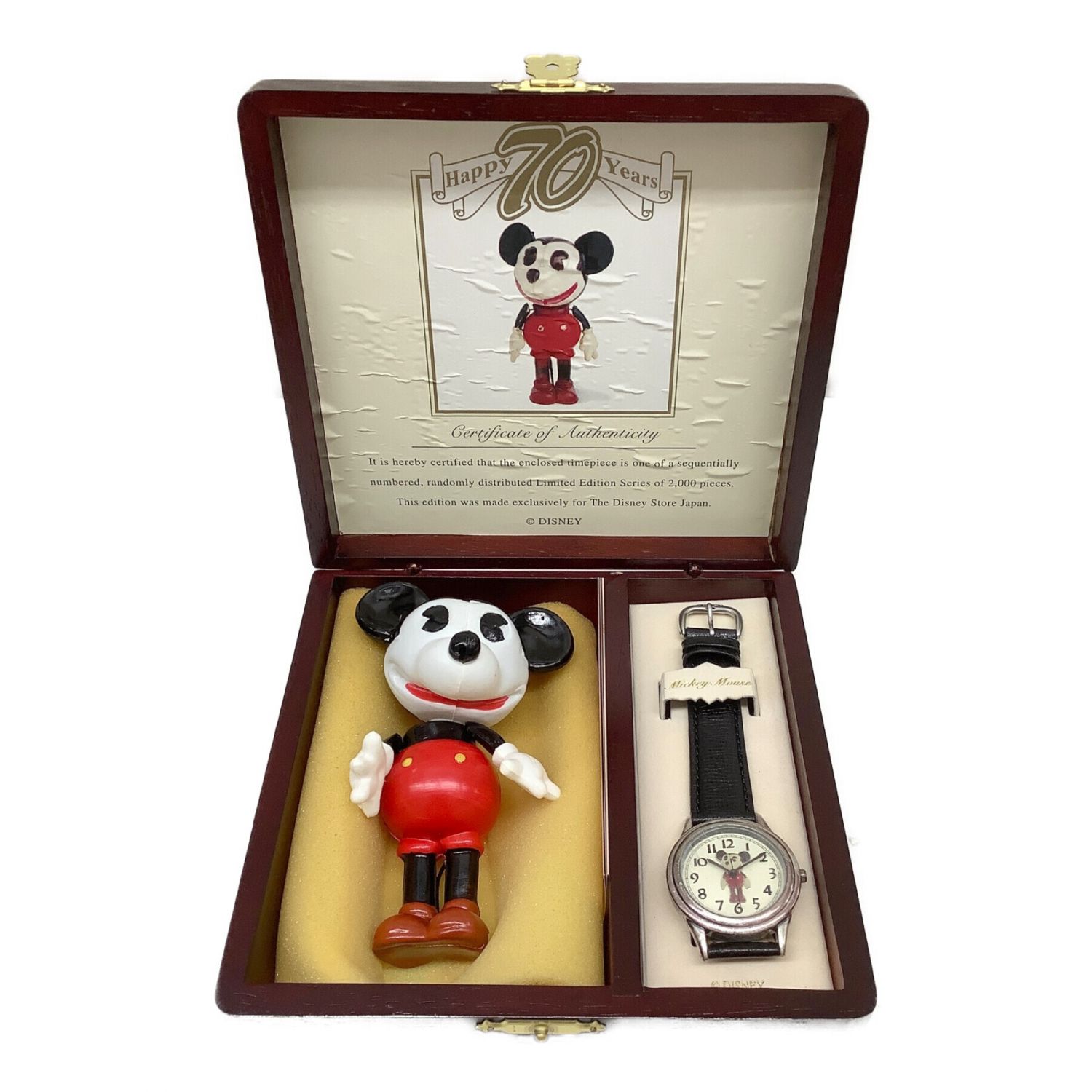 ディズニー、セイコーアルバ製　ミッキー、ミニー生誕70周年記念　腕時計(未使用)