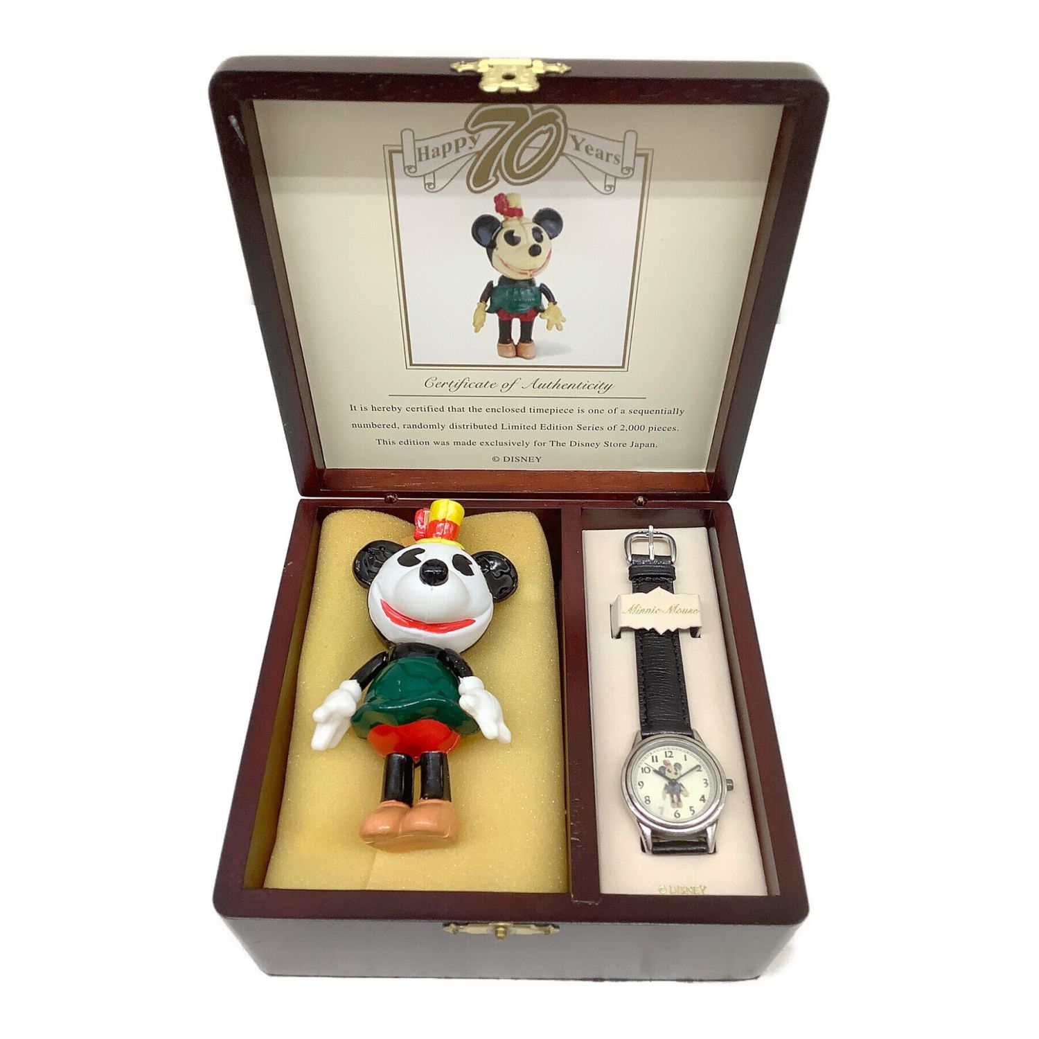 ミッキー生誕70周年記念品 (ミッキー) ミニーマウス 腕時計 