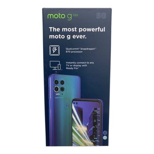 MOTOROLA (モトローラ) moto g100 ハガレ有 XT2125-4 サインアウト確認済 354001153176854 ○ SIMフリー 128GB ー 程度:Bランク Android11 Blancco社データ消去済み