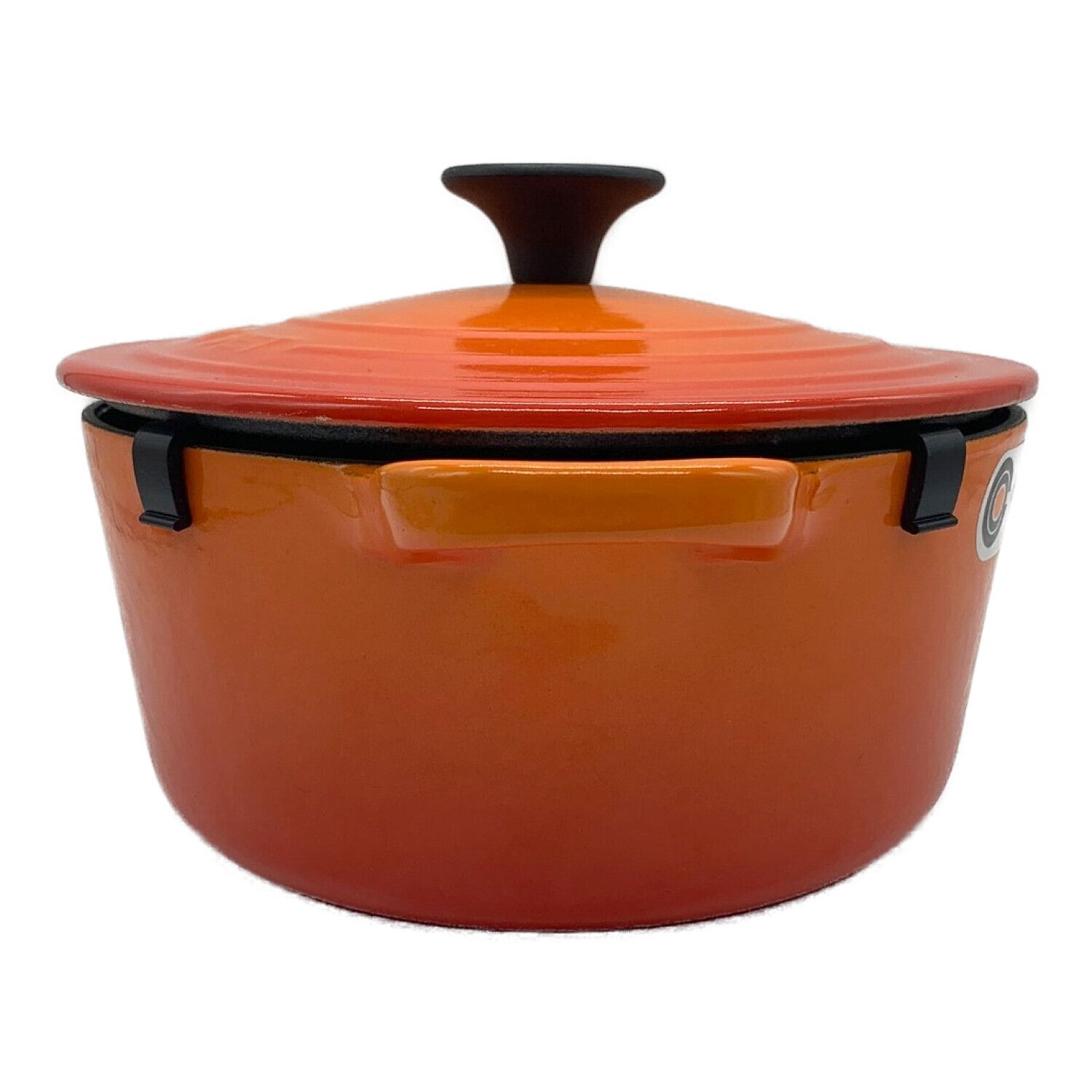 キッチン/食器LE CREUSET(ル・クルーゼ)の両手持ち鍋18cmオレンジ - 鍋