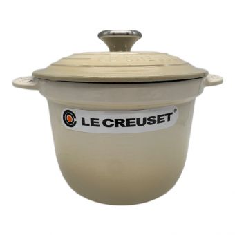 LE CREUSET (ルクルーゼ) 両手鍋 アイボリー ココットエブリィ18