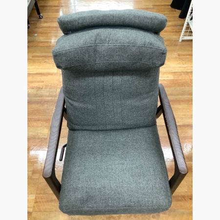 ケユカ　グレー ソファ KEYUCA (ケユカ) 1人掛けソファー グレー×ブラウン 321 足付き