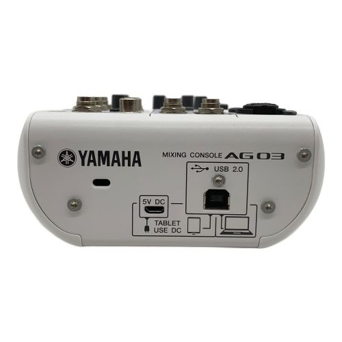 YAMAHA (ヤマハ) ミキサー AG03 通電確認のみ