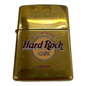 Hard Rock cafe (ハードロックカフェ) ZIPPO ゴールドカラー USA製 SAIPAN 2000年製