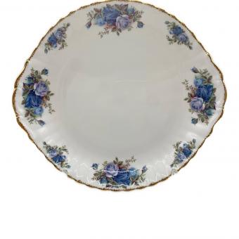 ROYAL ALBERT (ロイヤルアルバート) ケーキプレート ムーンライトローズ 100年記念コレクション ナイフセット