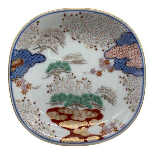 其泉 (キセン) 銘々皿 春秋文 5Pセット