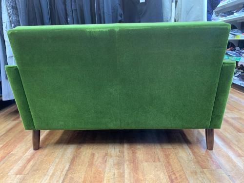 カリモク60 (カリモクロクマル) ロビーチェア 2シーター モケットグリーン 266