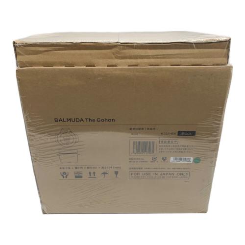 BALMUDA (バルミューダ) BALMUDATheGohan K03A-BK 2017年発売モデル 3合(0.54L) 程度S(未使用品) 未使用品