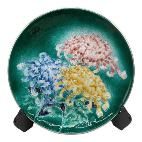 七宝焼大皿　菊