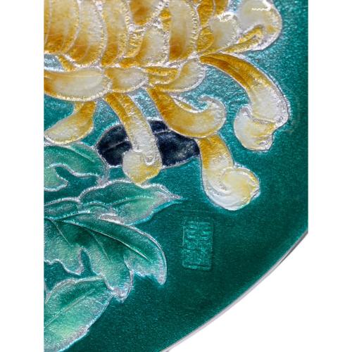 七宝焼大皿　菊