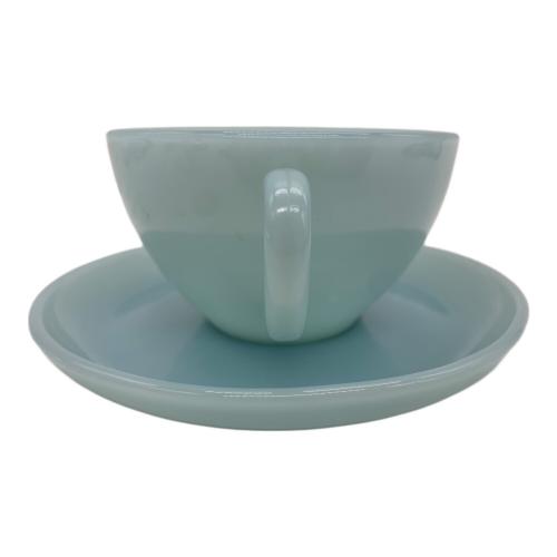 Fire King (ファイヤーキング) カップ&ソーサー ブルー OVEN WARE