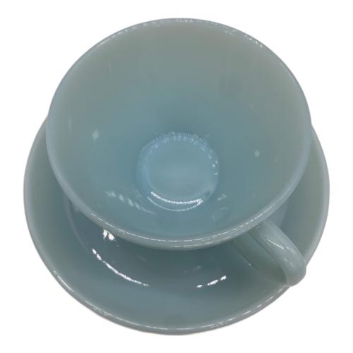 Fire King (ファイヤーキング) カップ&ソーサー ブルー OVEN WARE