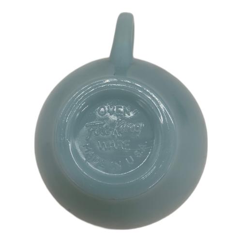 Fire King (ファイヤーキング) カップ&ソーサー ブルー OVEN WARE