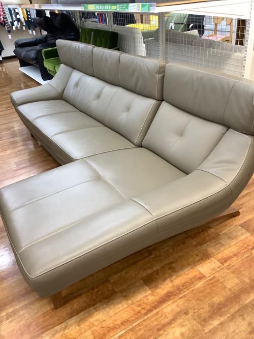 karimoku (カリモクファニチャー) カウチソファー ベージュ 96 ZU46991545 半革