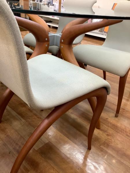 porada (ポラダ) ダイニング5点セット ブラウン×ホワイト 96 ラウンド